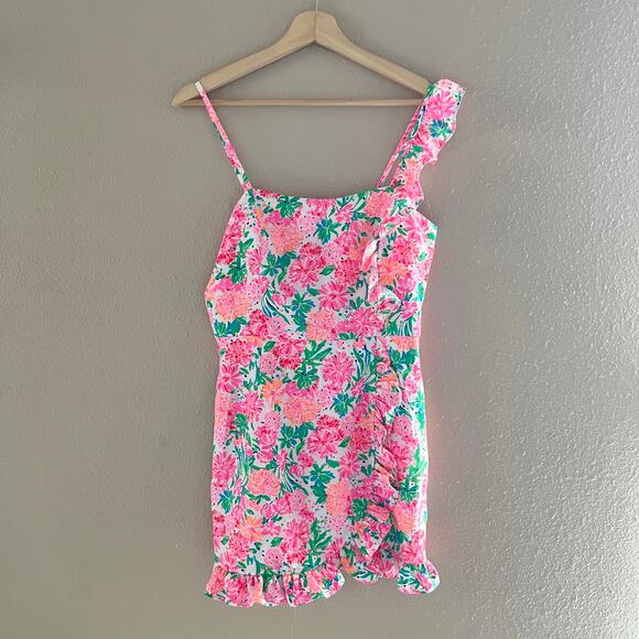 MOVING SALE: Lilly Pulitzer Floral romper dress - Picture 2 of 11